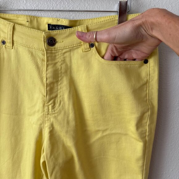 Baccini Fun‎ Yellow Skinny Pants Size 14P - Picture 4 of 8